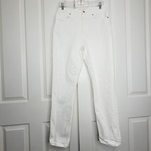Everlane the Cheeky high rise Straight Jean in white Size 30 Tall